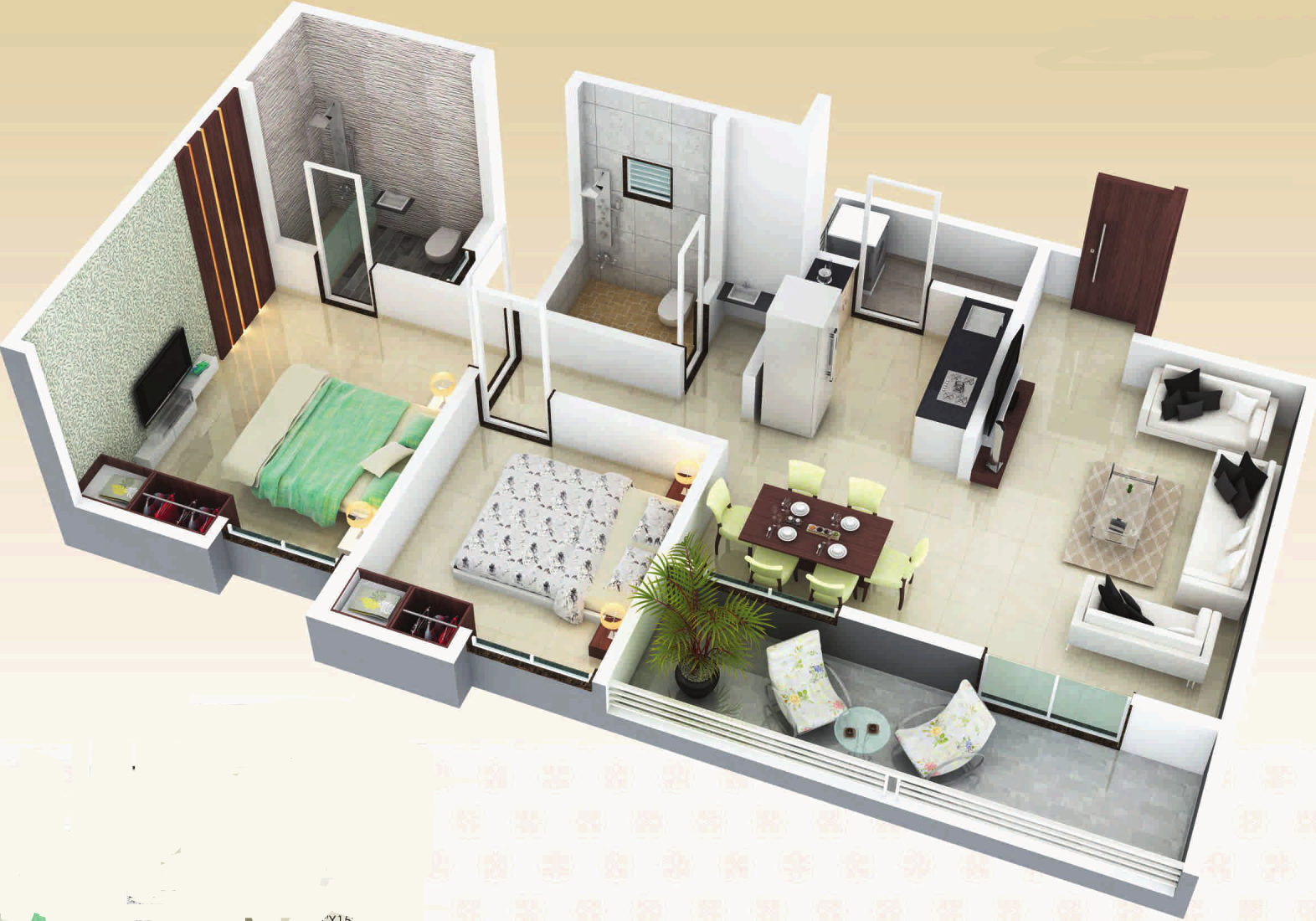 3DFloorPlan of The Rao Heights