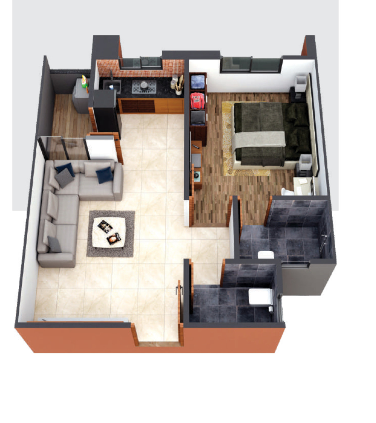 3DFloorPlan of Swapnil Sky
