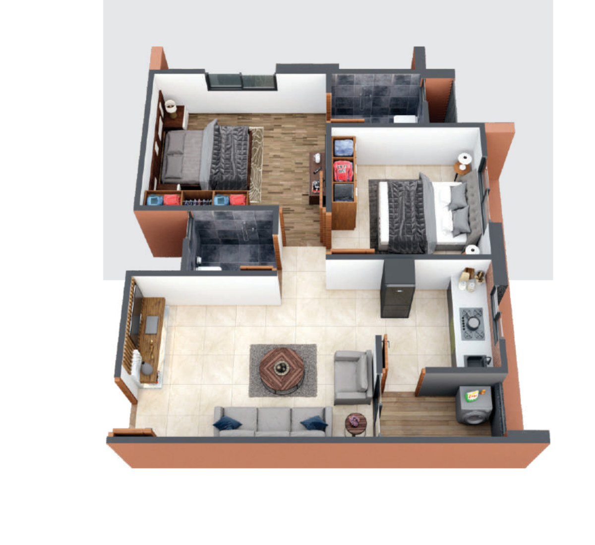 3DFloorPlan of Swapnil Sky
