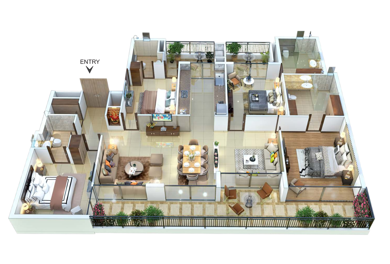 3DFloorPlan of The Medallion