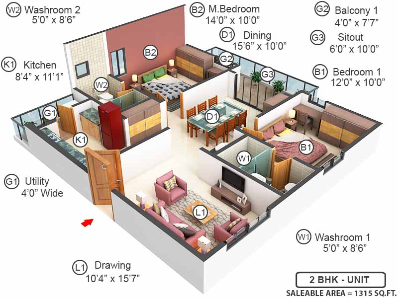 3DFloorPlan of Sukhii Ubuntu