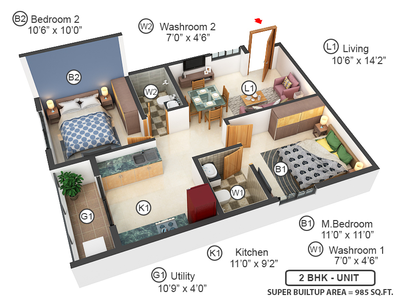 3DFloorPlan of DS Max Sasmara