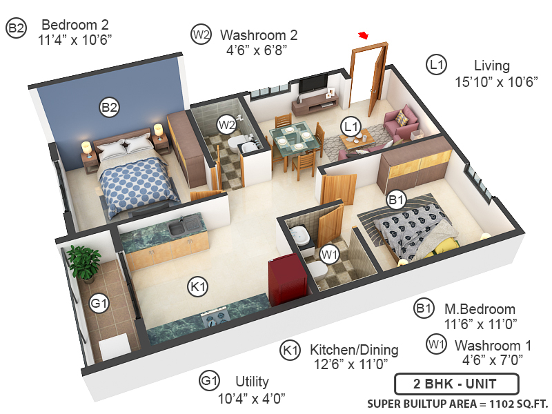 3DFloorPlan of DS Max Sasmara