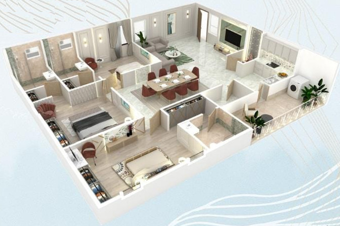 3DFloorPlan of V9 The Sky
