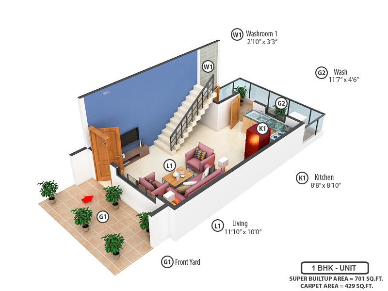 3DFloorPlan of VBHC 47 Rowland Park