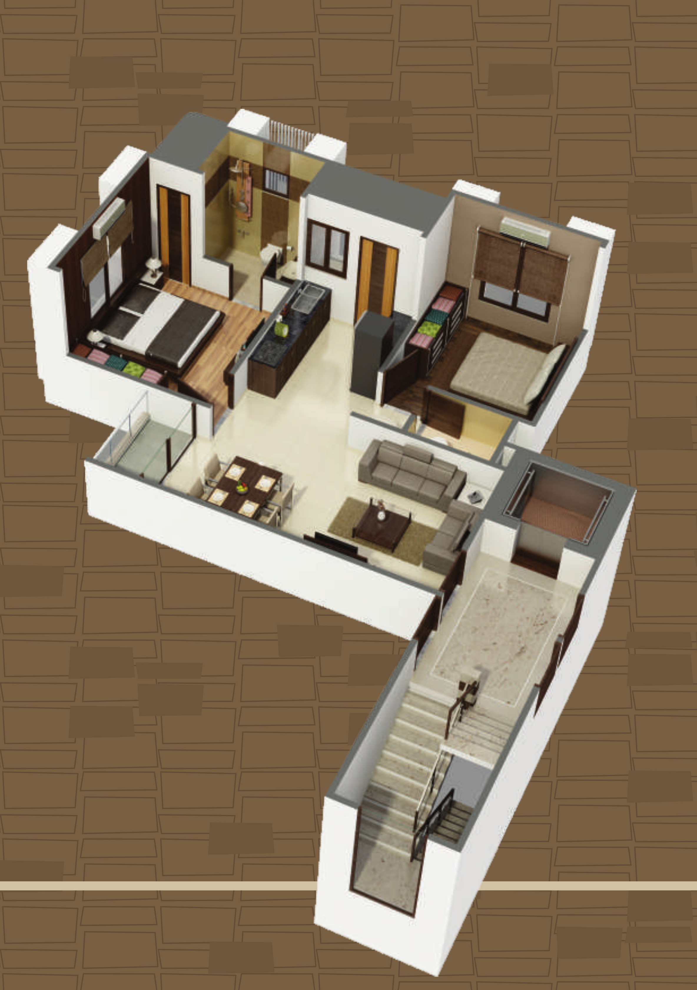 3DFloorPlan of S P Siddheshwar Plaza