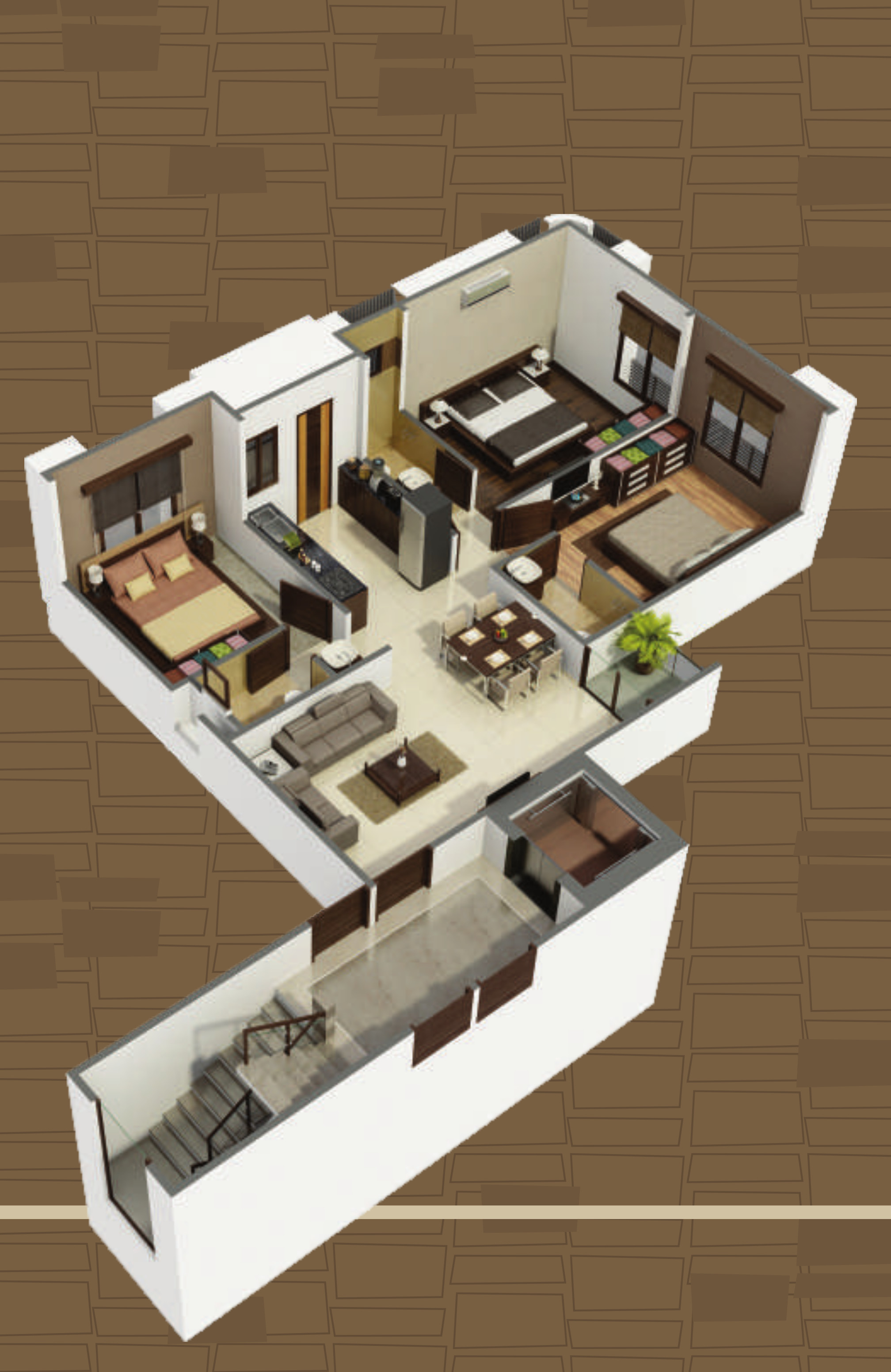 3DFloorPlan of S P Siddheshwar Plaza