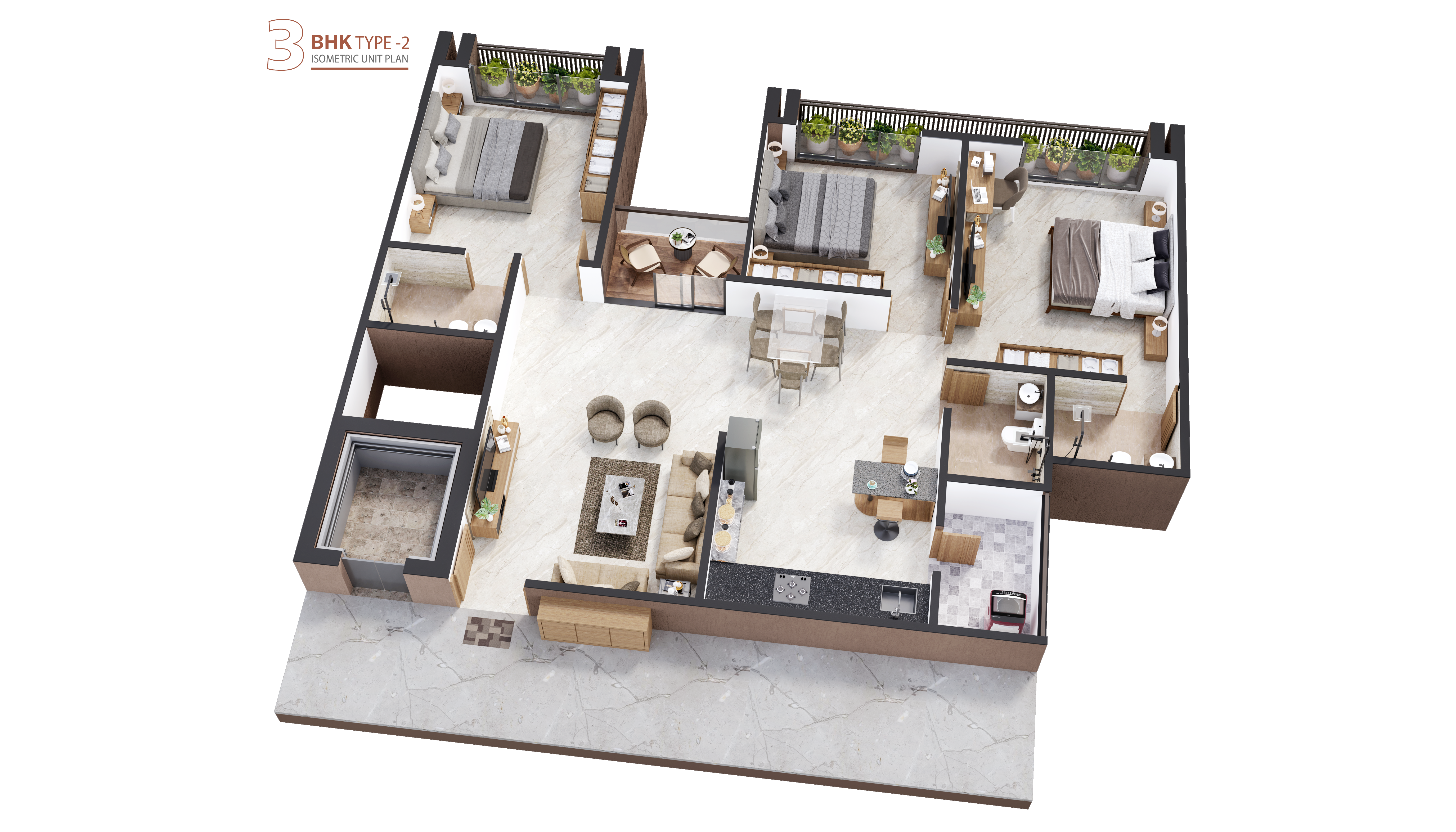 3DFloorPlan of Aspira