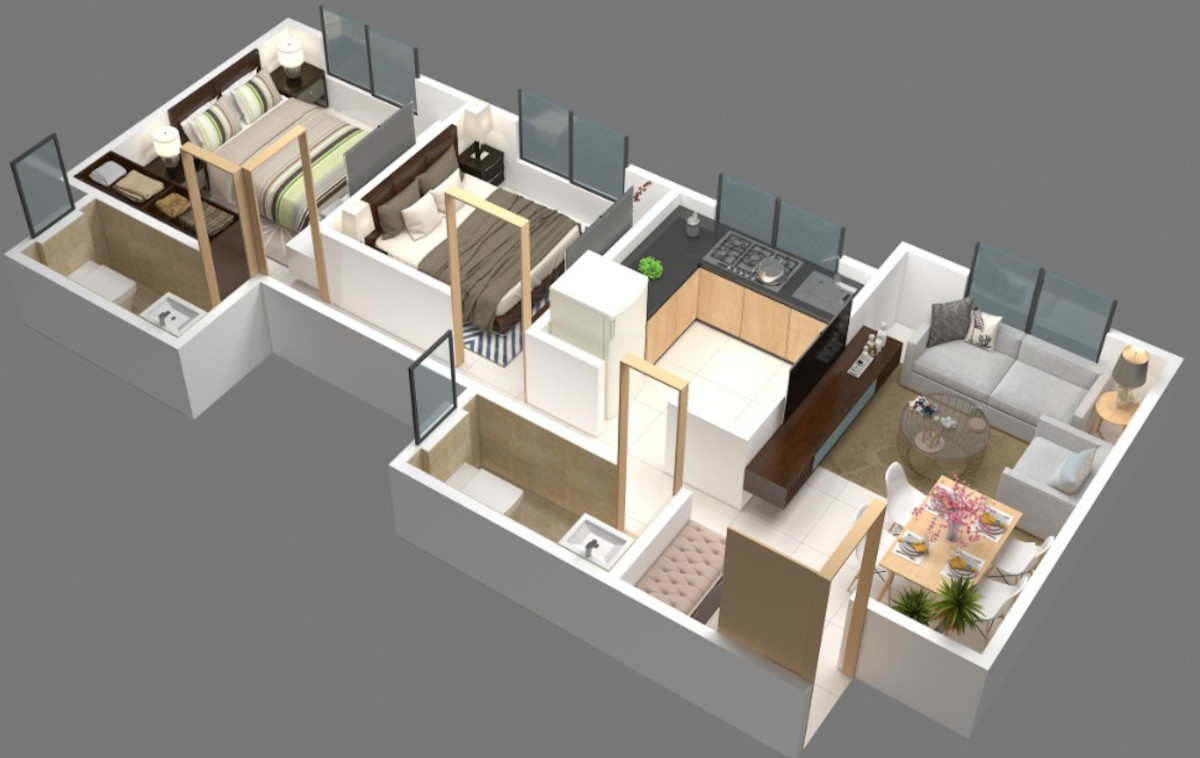 3DFloorPlan of GP Complex Building No 1