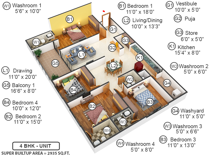 3DFloorPlan of Paradise