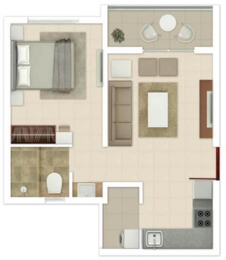 3DFloorPlan of Rohan Ananta Phase II