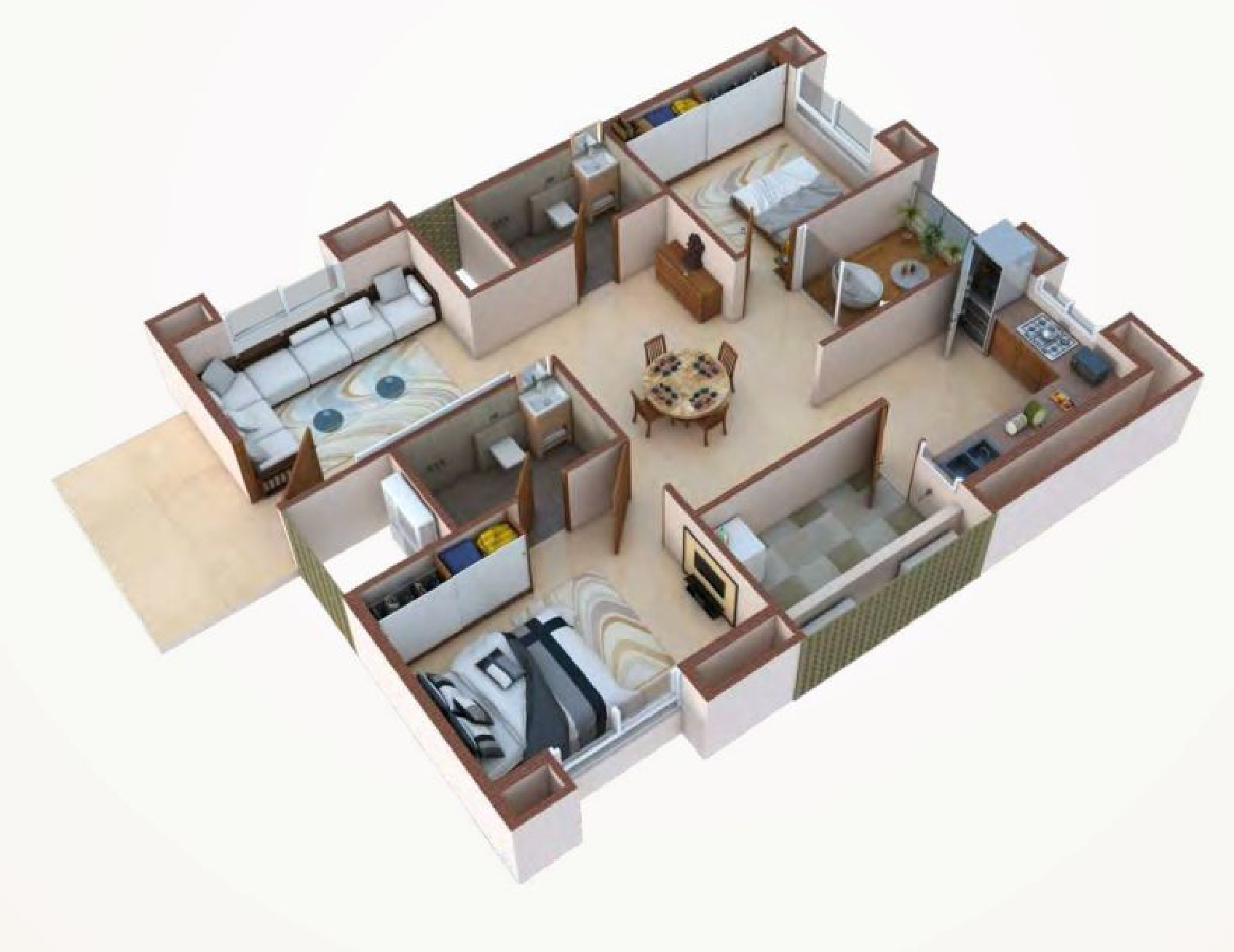 3DFloorPlan of Pacifica Hillcrest Phase 2