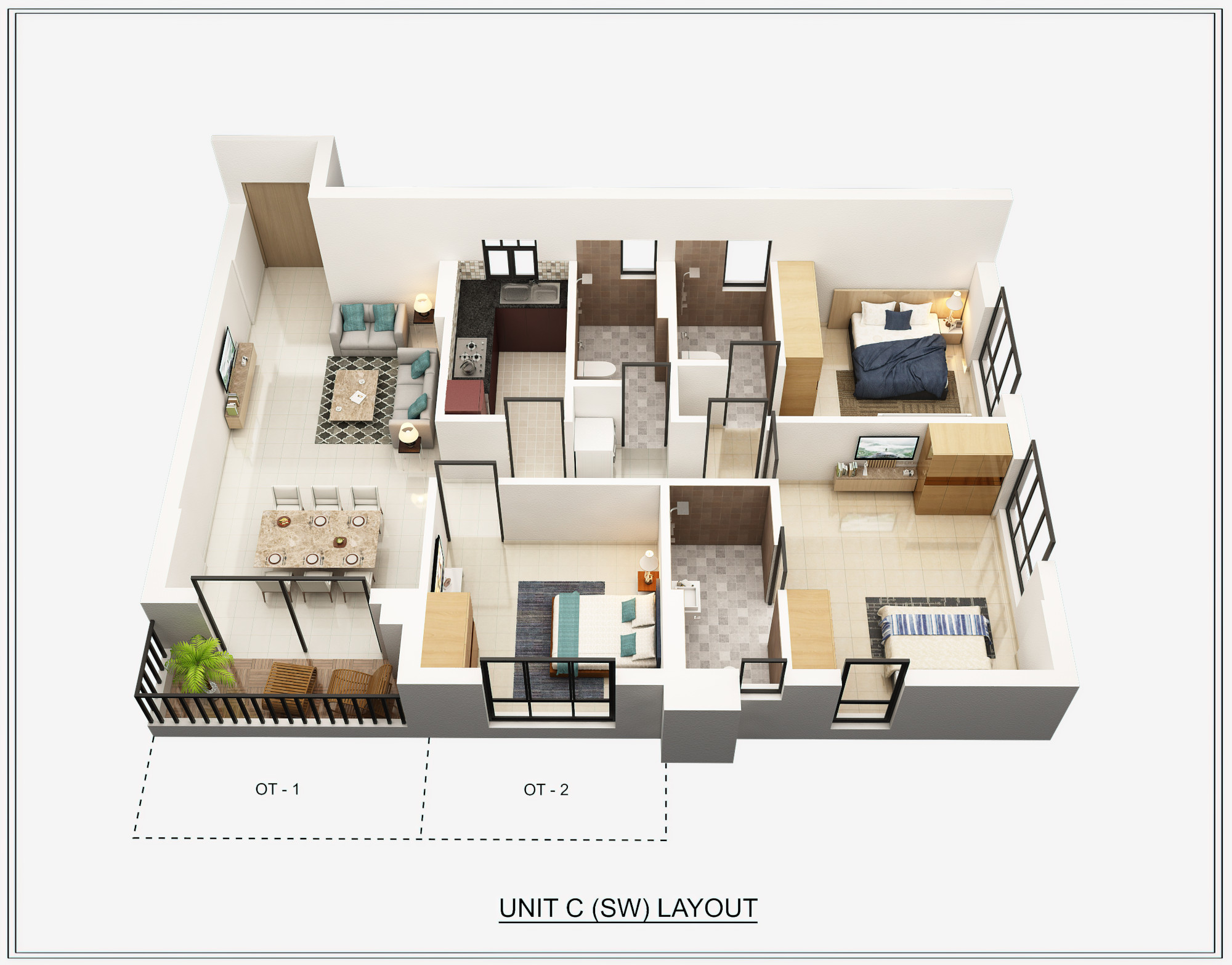 3DFloorPlan of Signature 18