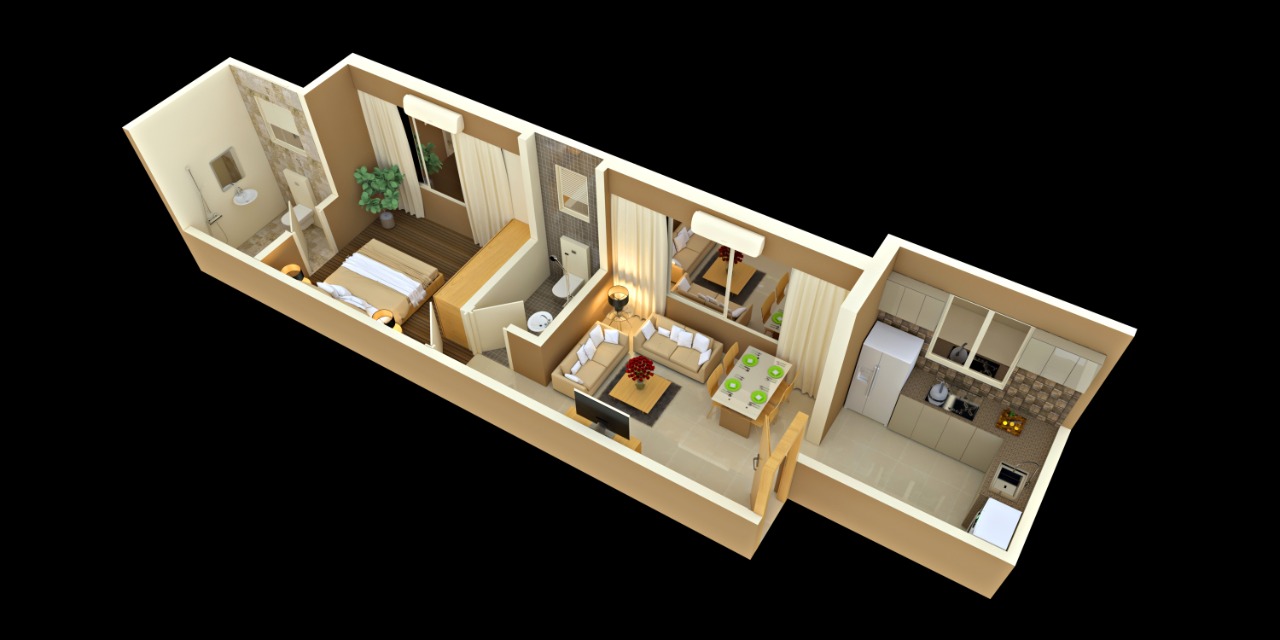3DFloorPlan of Anant Lifespaces Ashirwad