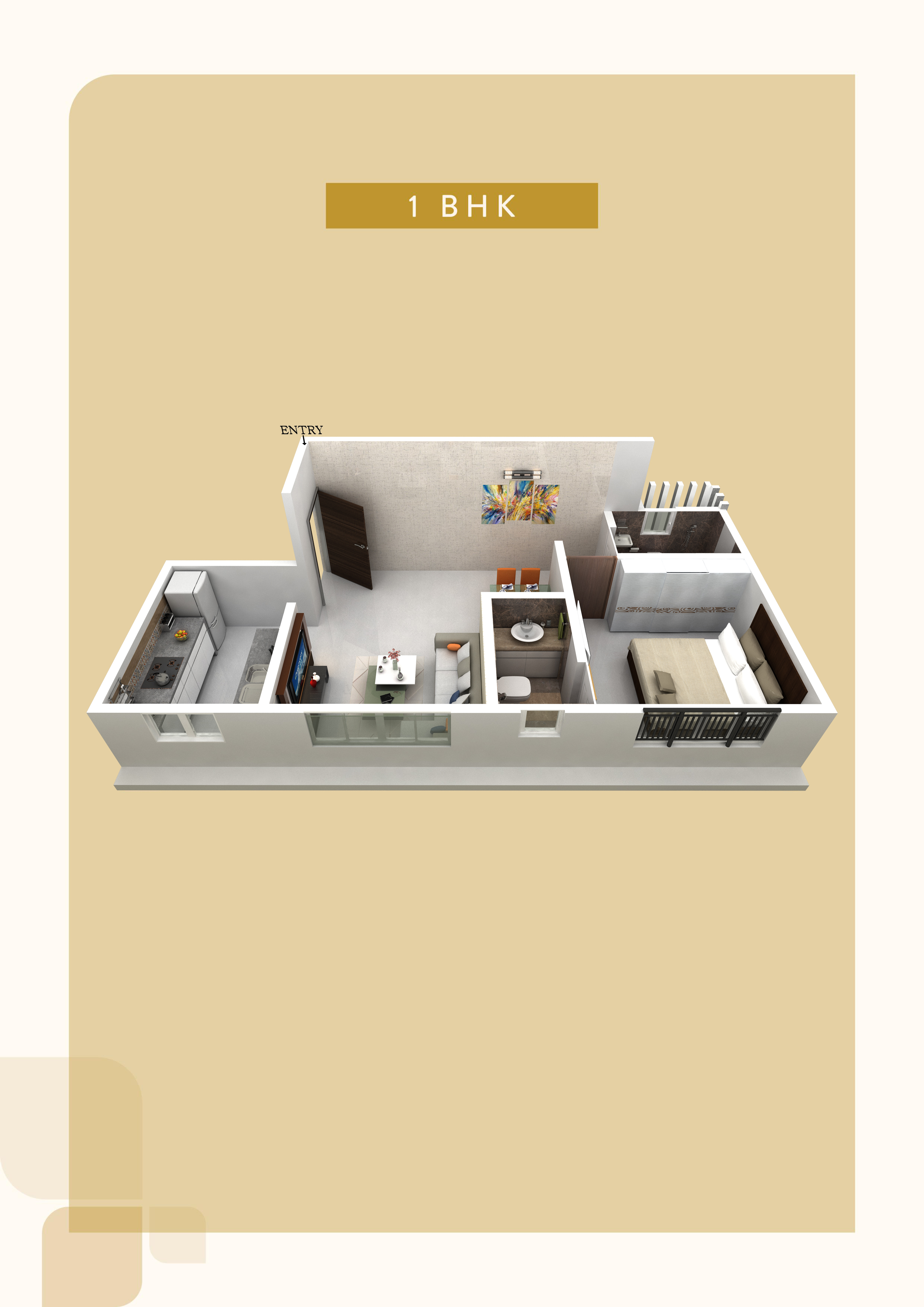3DFloorPlan of Aayush Gulmohar