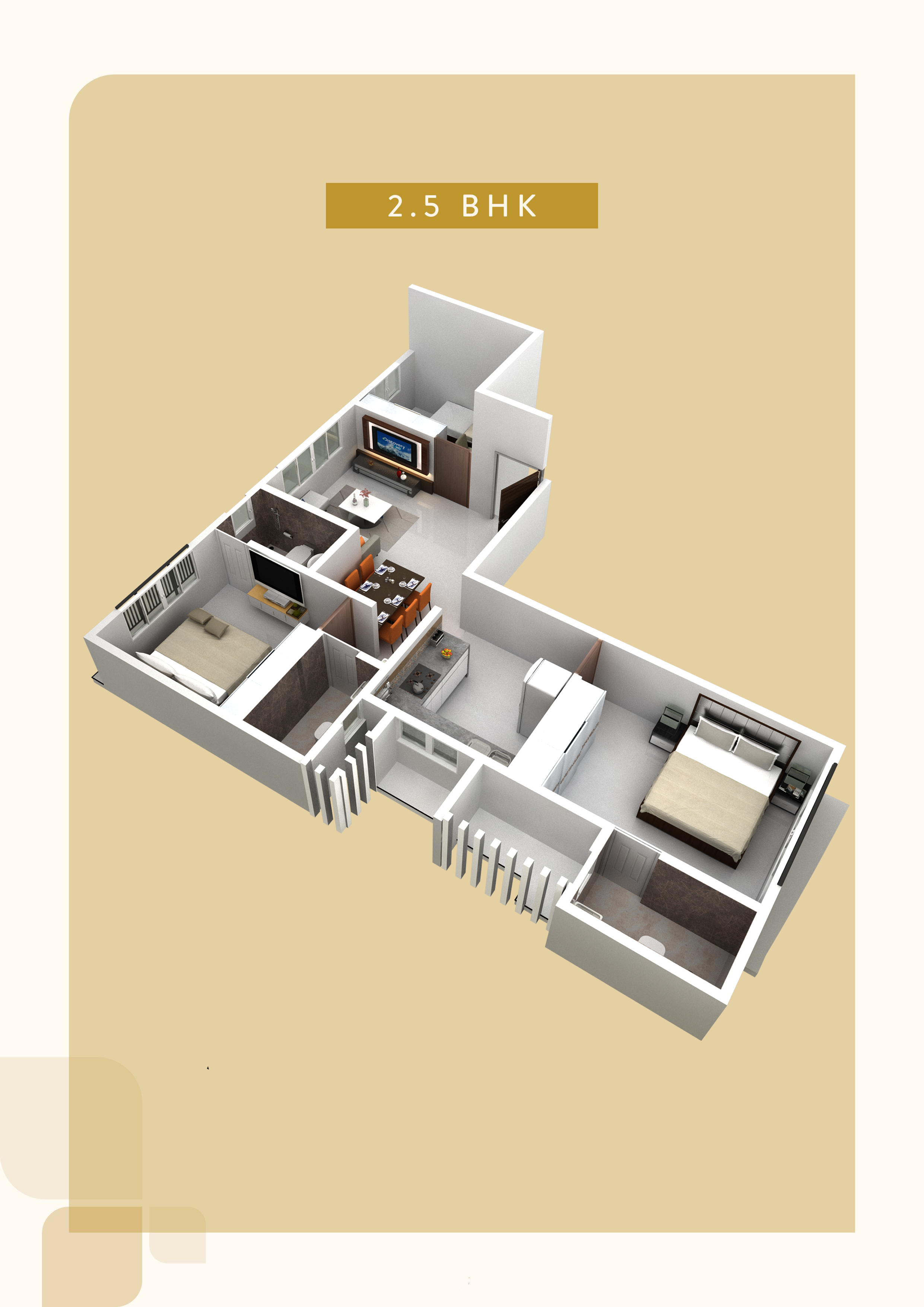3DFloorPlan of Aayush Gulmohar