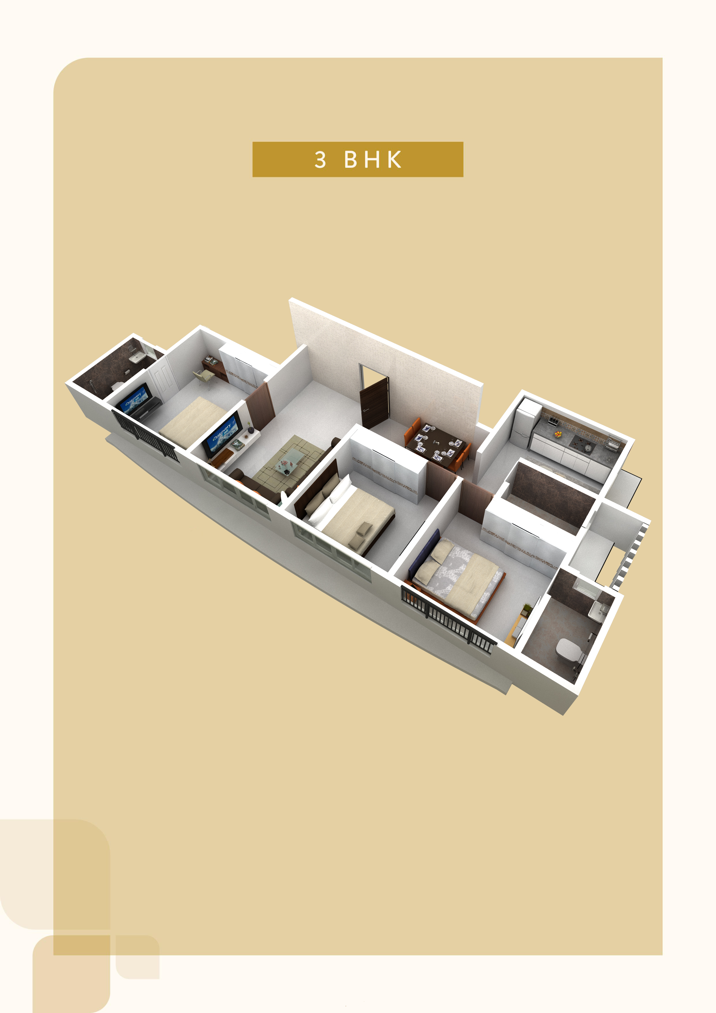 3DFloorPlan of Aayush Gulmohar