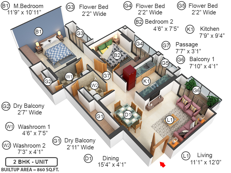 3DFloorPlan of Florence