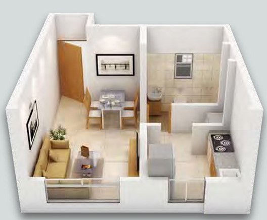 3DFloorPlan of Dosti West County Dosti Merlin