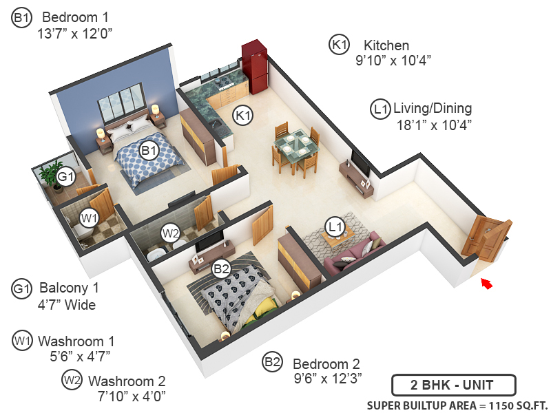 3DFloorPlan of Silver Pride