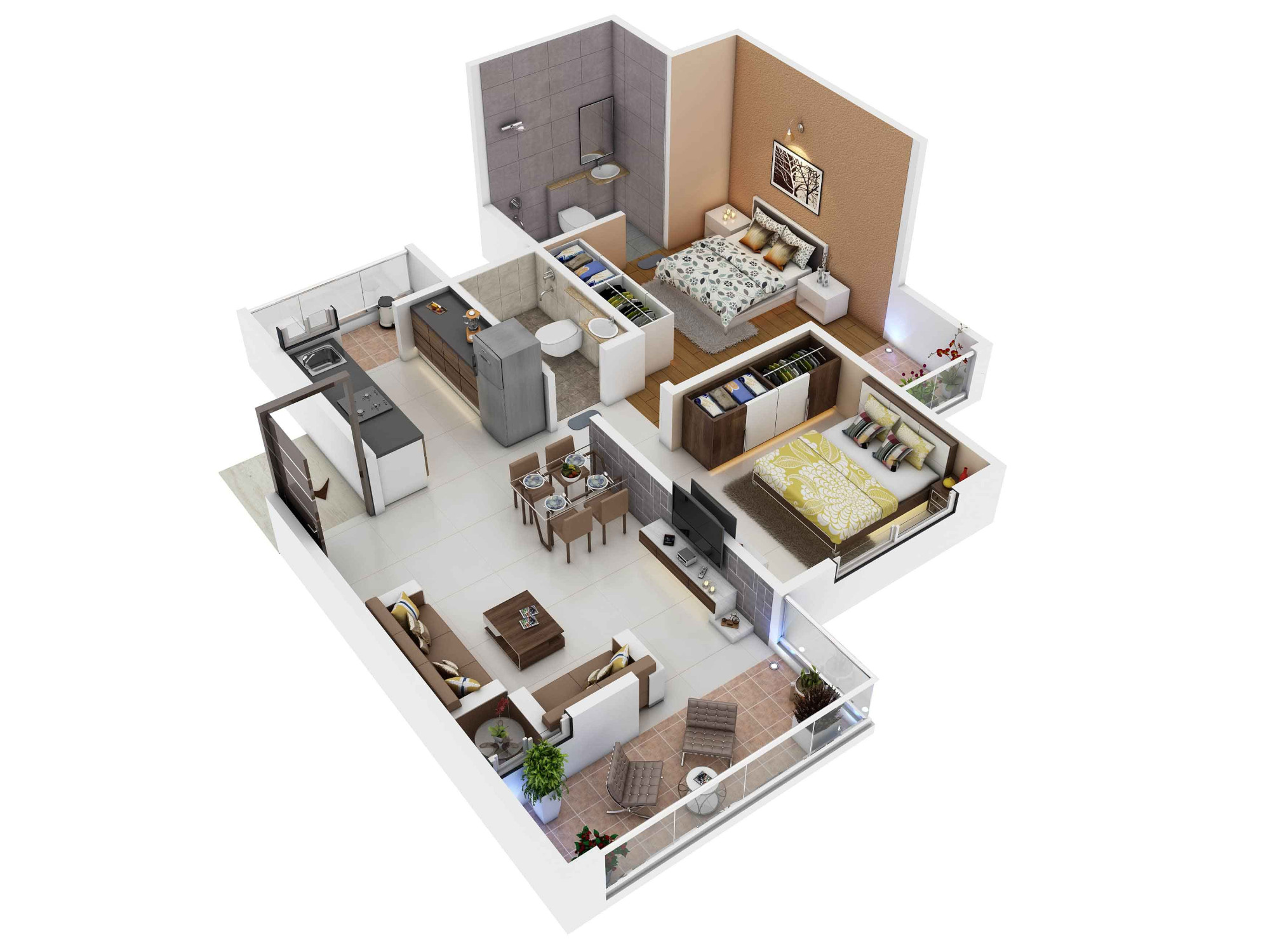 3DFloorPlan of Krisala 41 Evoke Building B