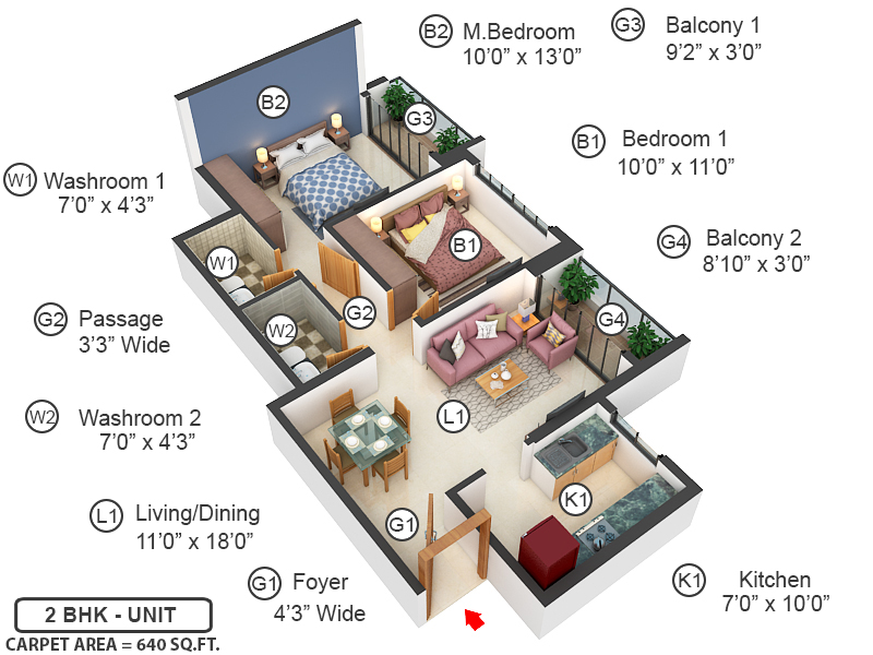 3DFloorPlan of L And T Elixir Reserve
