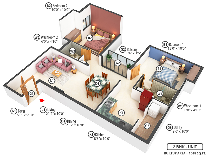 3DFloorPlan of Jain Aadheeswar