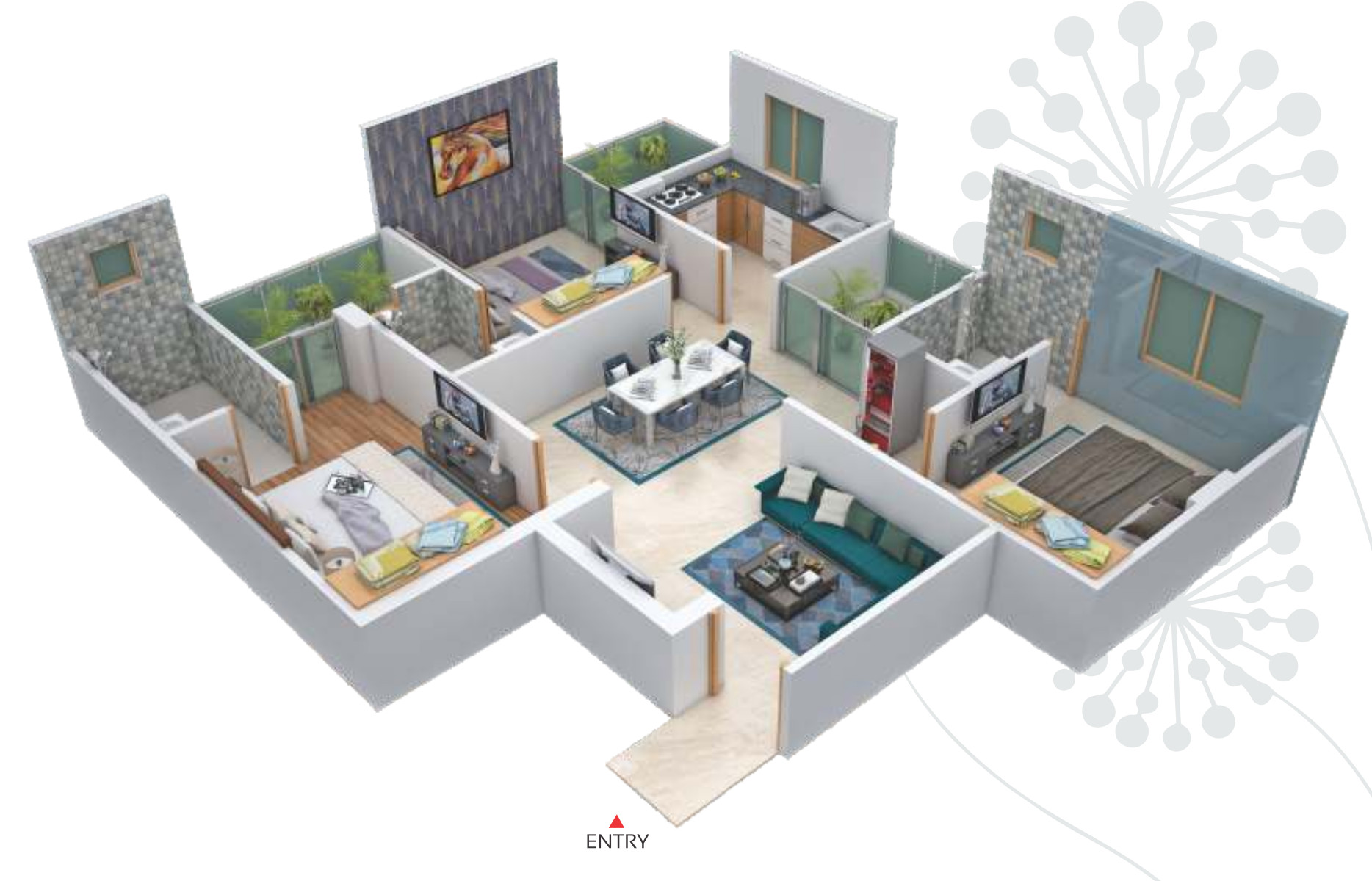3DFloorPlan of S R MD Avyukta