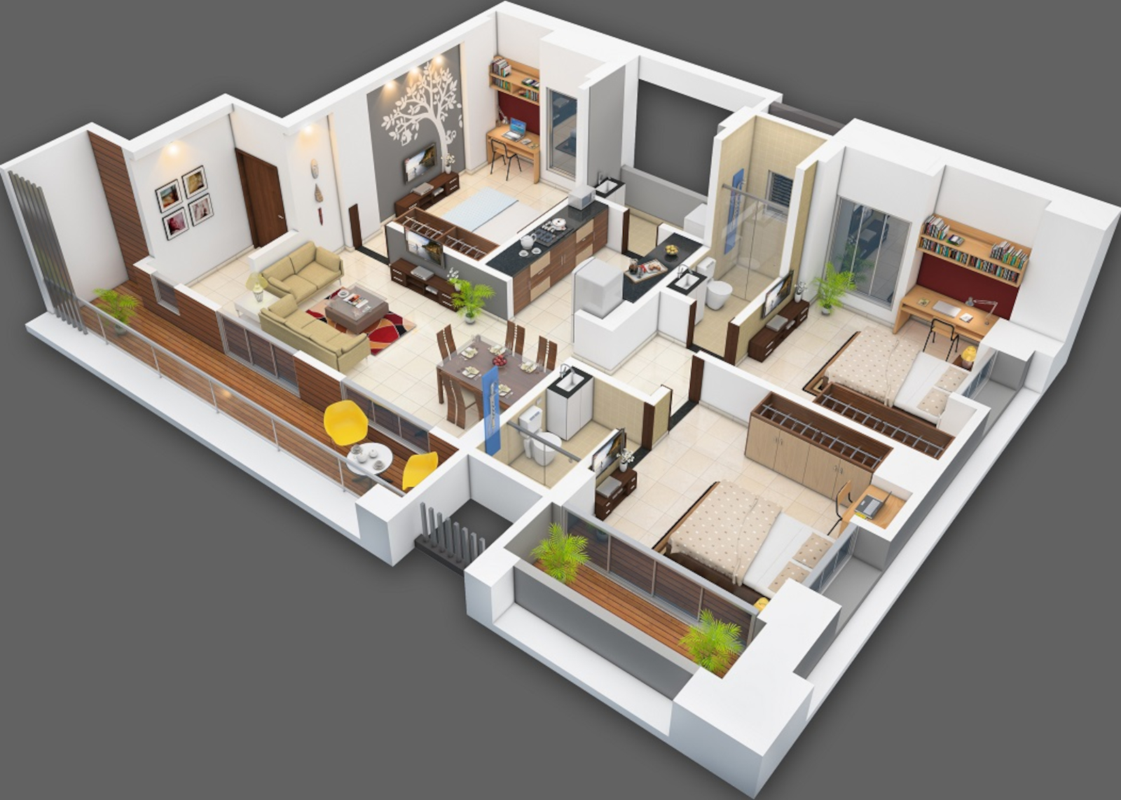 3DFloorPlan of Kamakshie Kalpak