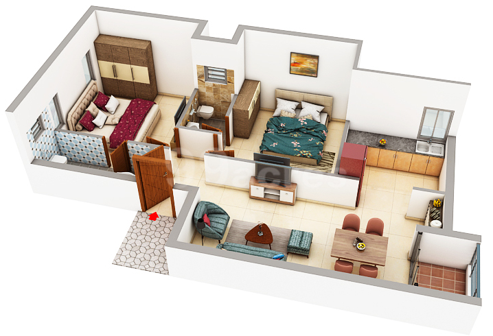 3DFloorPlan of MSN Varaha Apartments