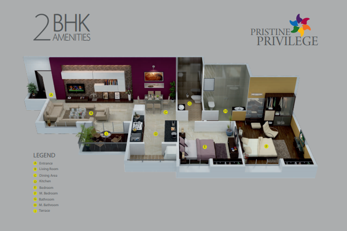 3DFloorPlan of Pristine Privilege