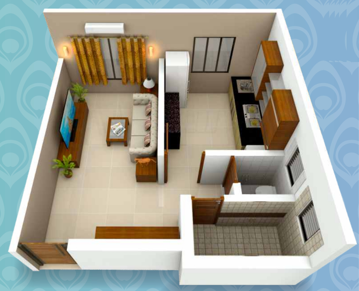 3DFloorPlan of Krishna Niwas