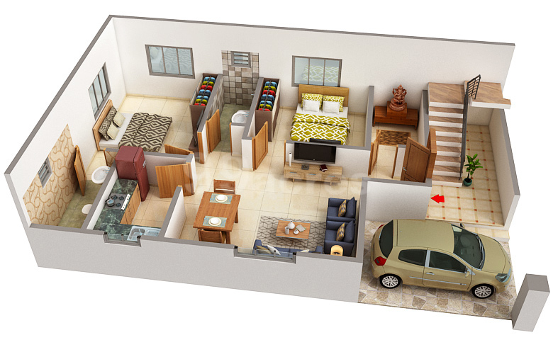 3DFloorPlan of SNKS SK Villa