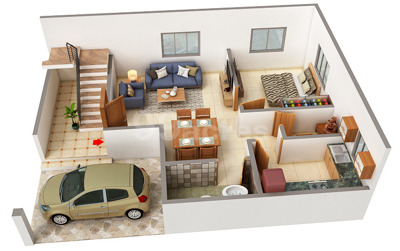 3DFloorPlan of SNKS SK Villa