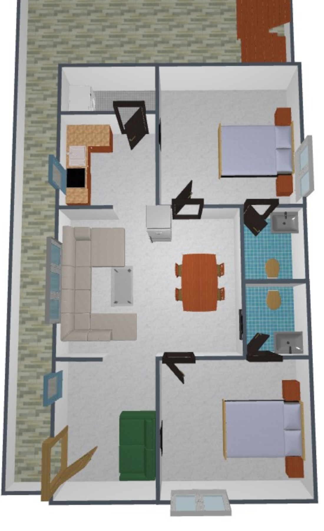 3DFloorPlan of Luxuvia Padmavati Residency