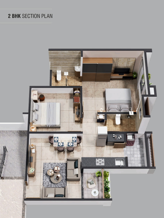 3DFloorPlan of Someshwar Garden City