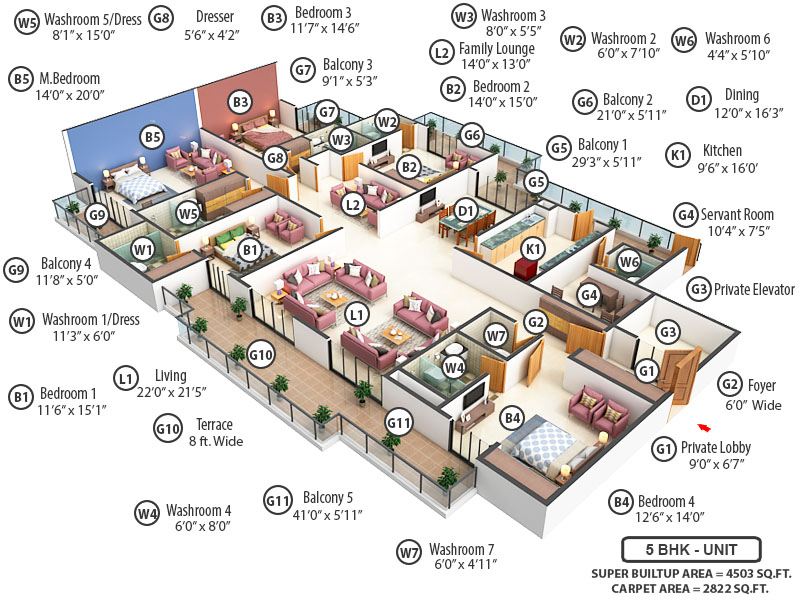 3DFloorPlan of Tulip Monsella