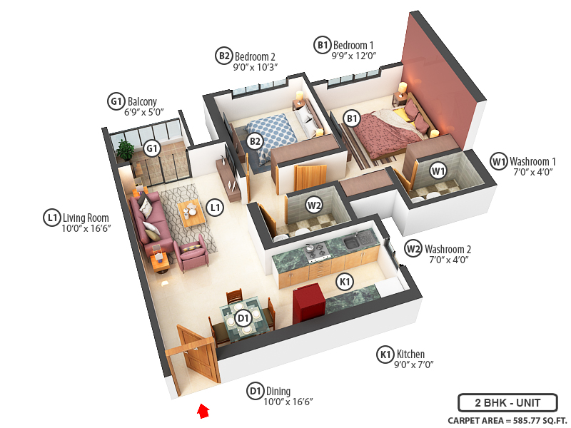 3DFloorPlan of Address 51