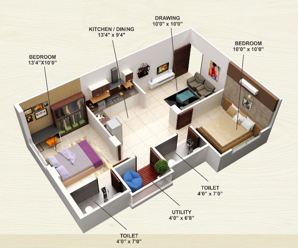 3DFloorPlan of Gagan Palace