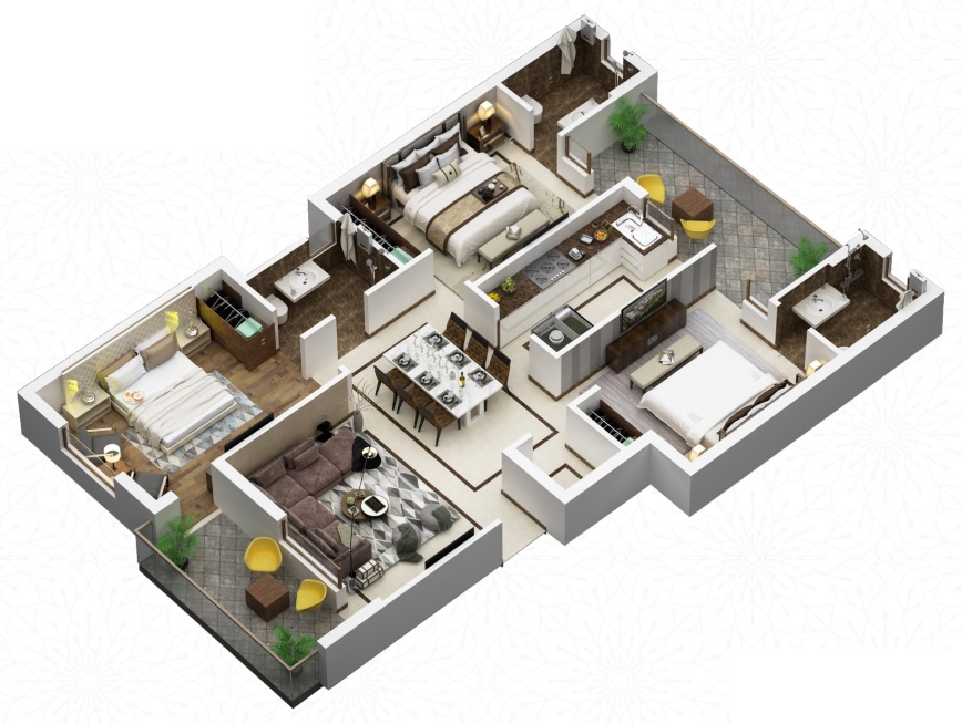 3DFloorPlan of Nirwana Heights