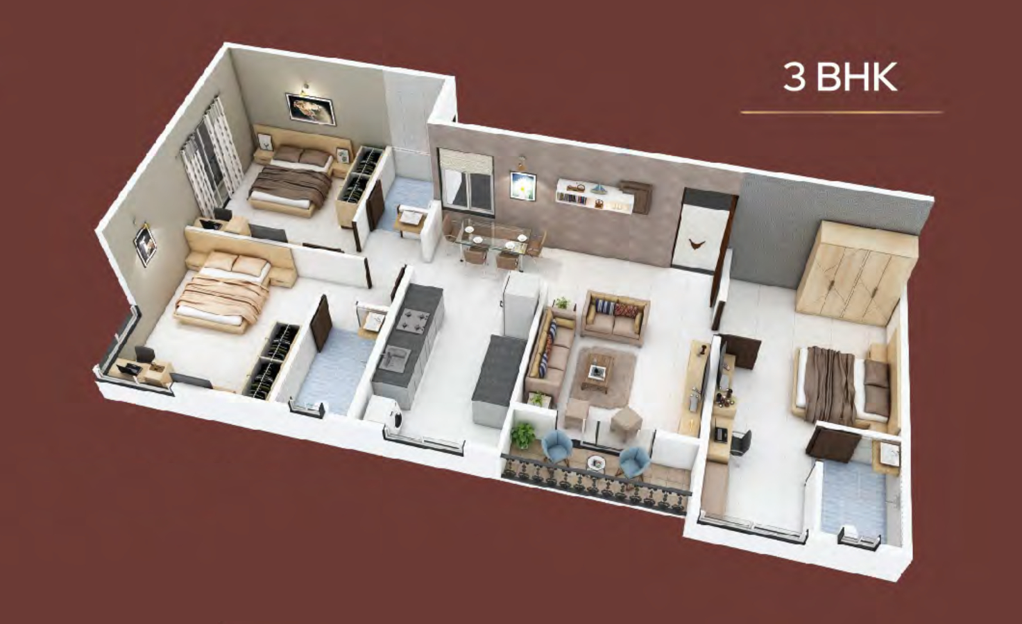 3DFloorPlan of Joshi Geetanjali B