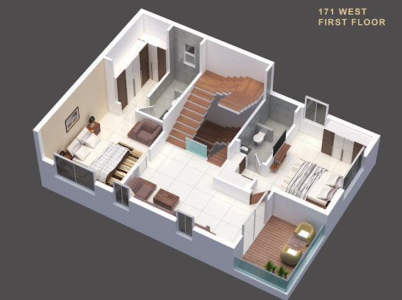 3DFloorPlan of Serene Villas