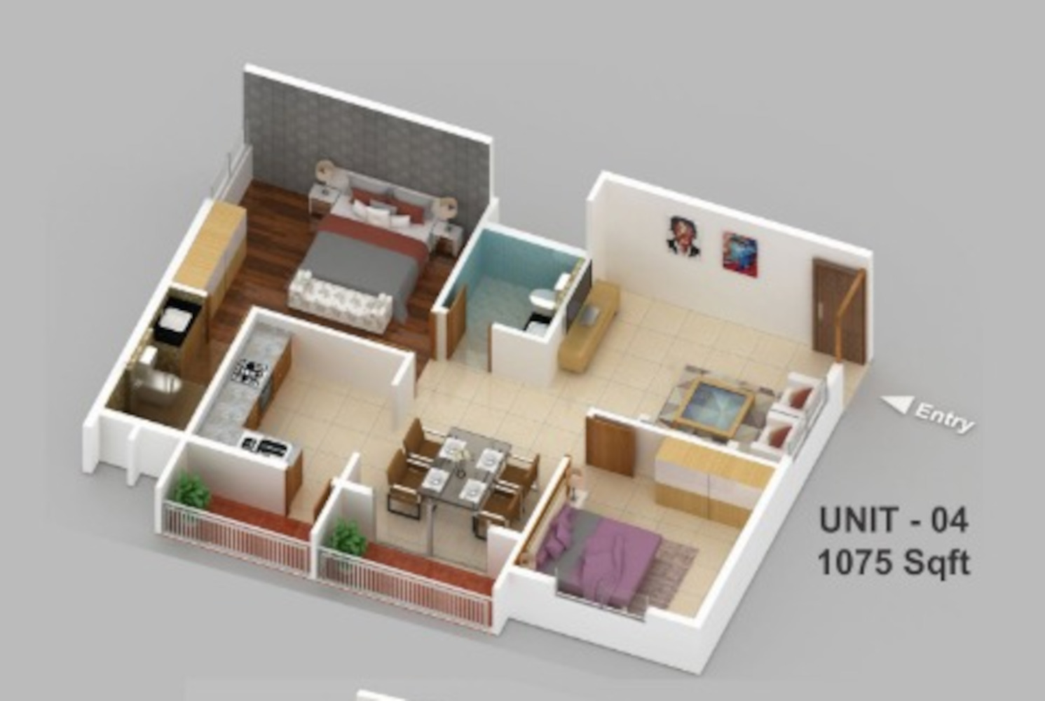 3DFloorPlan of Sai Murari Homes