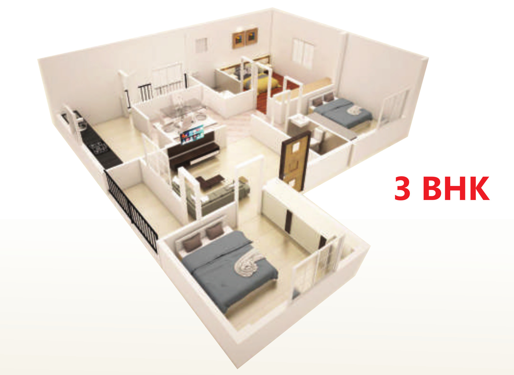 3DFloorPlan of Happy Homes Arka