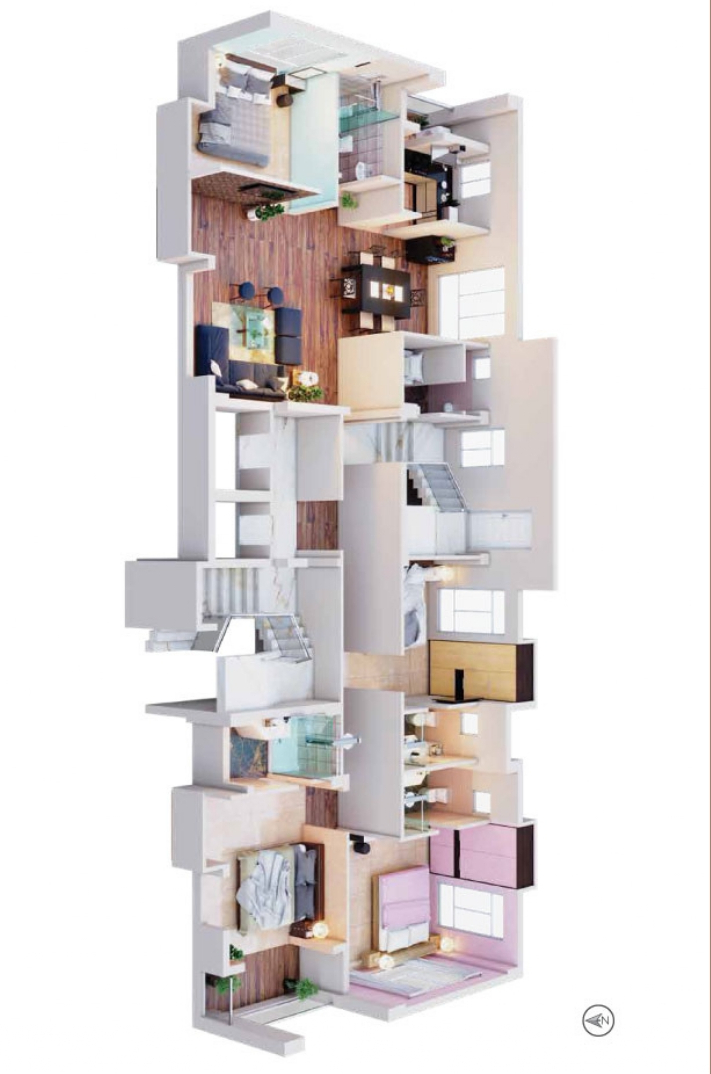 3DFloorPlan of Ankur Diva