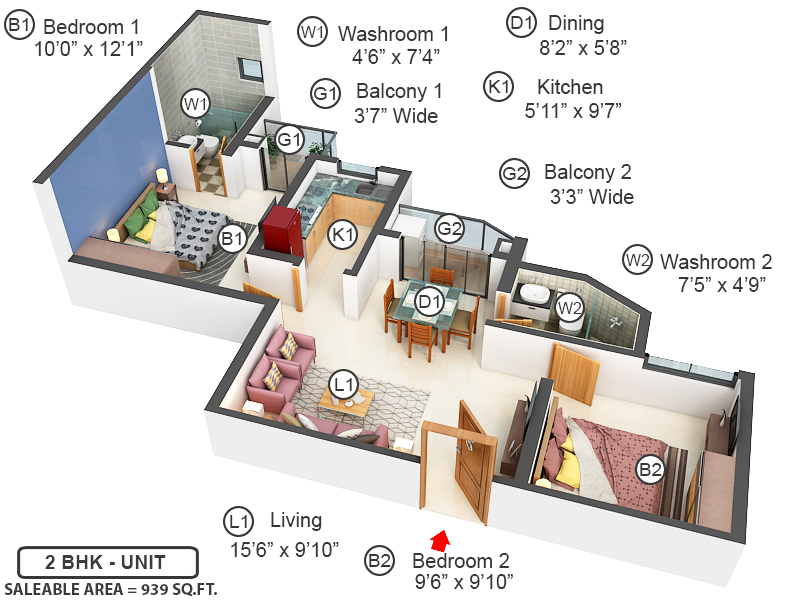 3DFloorPlan of Arya Altamount