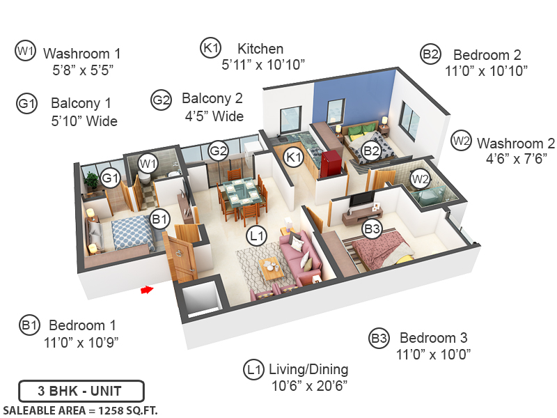 3DFloorPlan of Arya Altamount