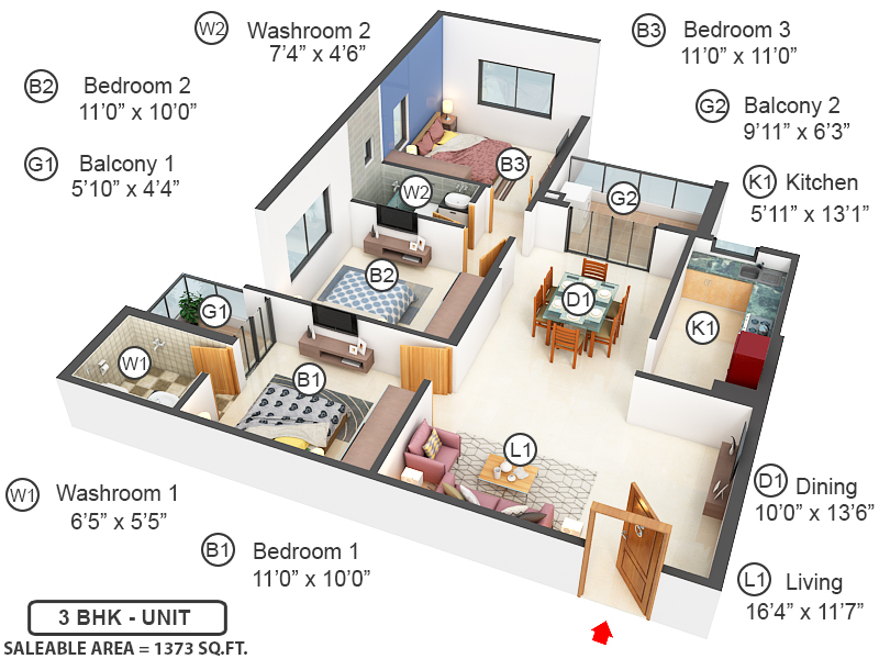 3DFloorPlan of Arya Altamount