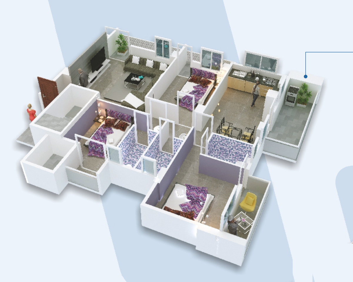 3DFloorPlan of Shiv Tower