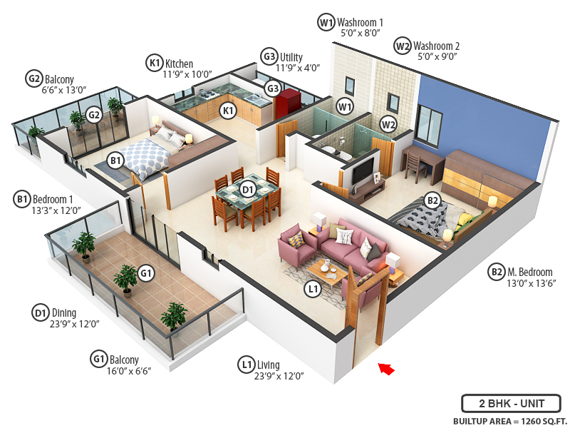 3DFloorPlan of Anvita Ivana